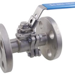 2pc Flanged Stainless Steel Ball Valve Inline