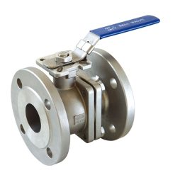 2pc Flanged Stainless Steel Ball Valve Inline