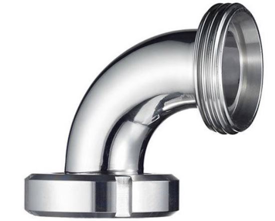 90° Stainless Elbow with Male Liner Connection