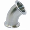 Ferrule-Linked 45° Stainless Steel Elbow