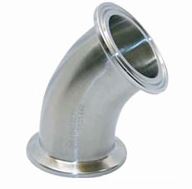 Ferrule-Linked 45° Stainless Steel Elbow