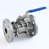 Flanged Stainless Steel Ball Valve w/ Locking Handle 316
