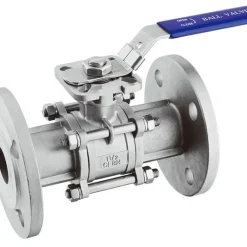 Flanged Stainless Steel Ball Valve w/ Locking Handle 316