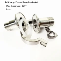 Stainless Steel Collar Short Ferrule Sanitary Fitting 304