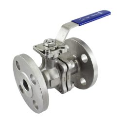 2pc Flanged Stainless Steel Ball Valve Inline