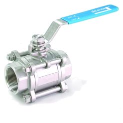 Stainless Steel Standard Type 3-Piece Full Port Ball Valve